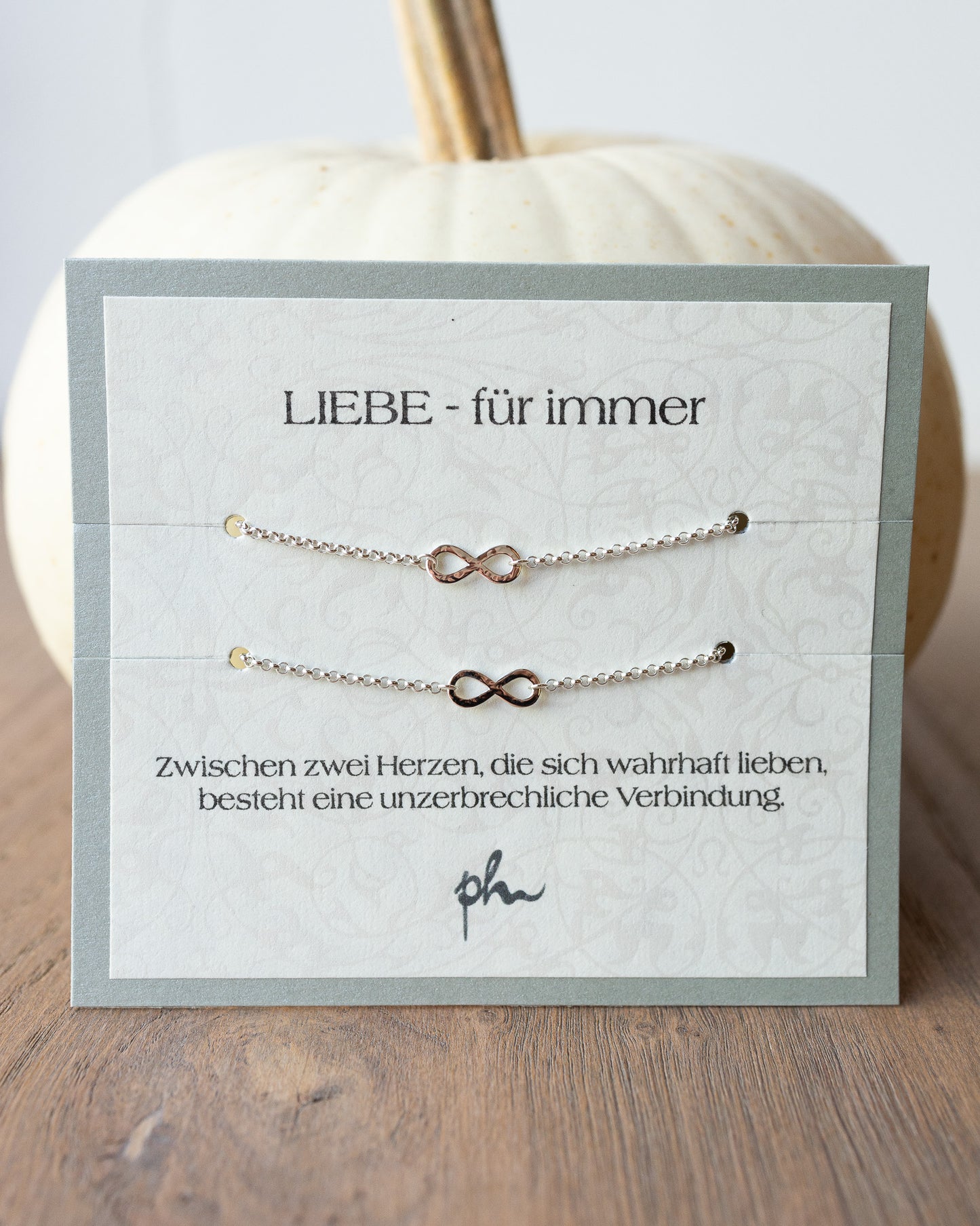 "LIEBE - für immer" Armbänder